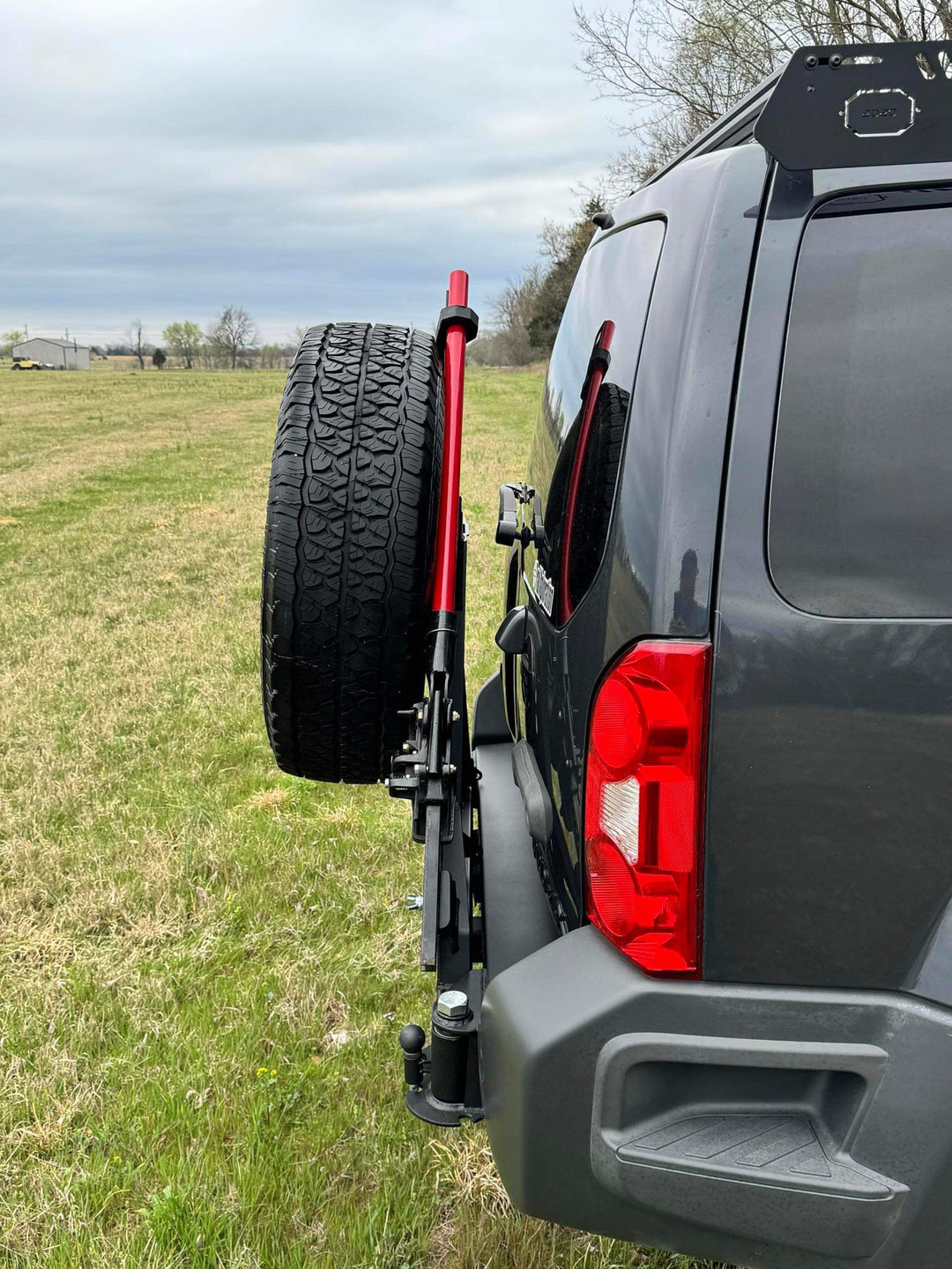 2005 - 2015 Nissan Xterra Rear Bumper Steel - with Swing Arm
