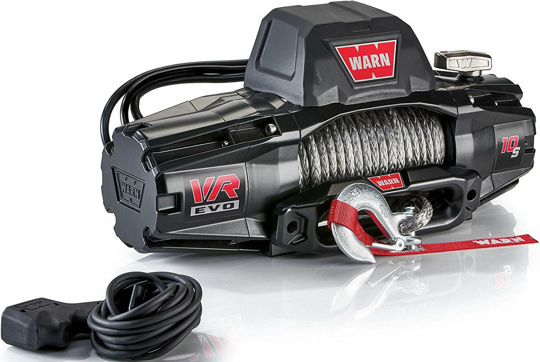 Warn VR EVO 10-S Winch with Synthetic Rope – HeftyFabworks