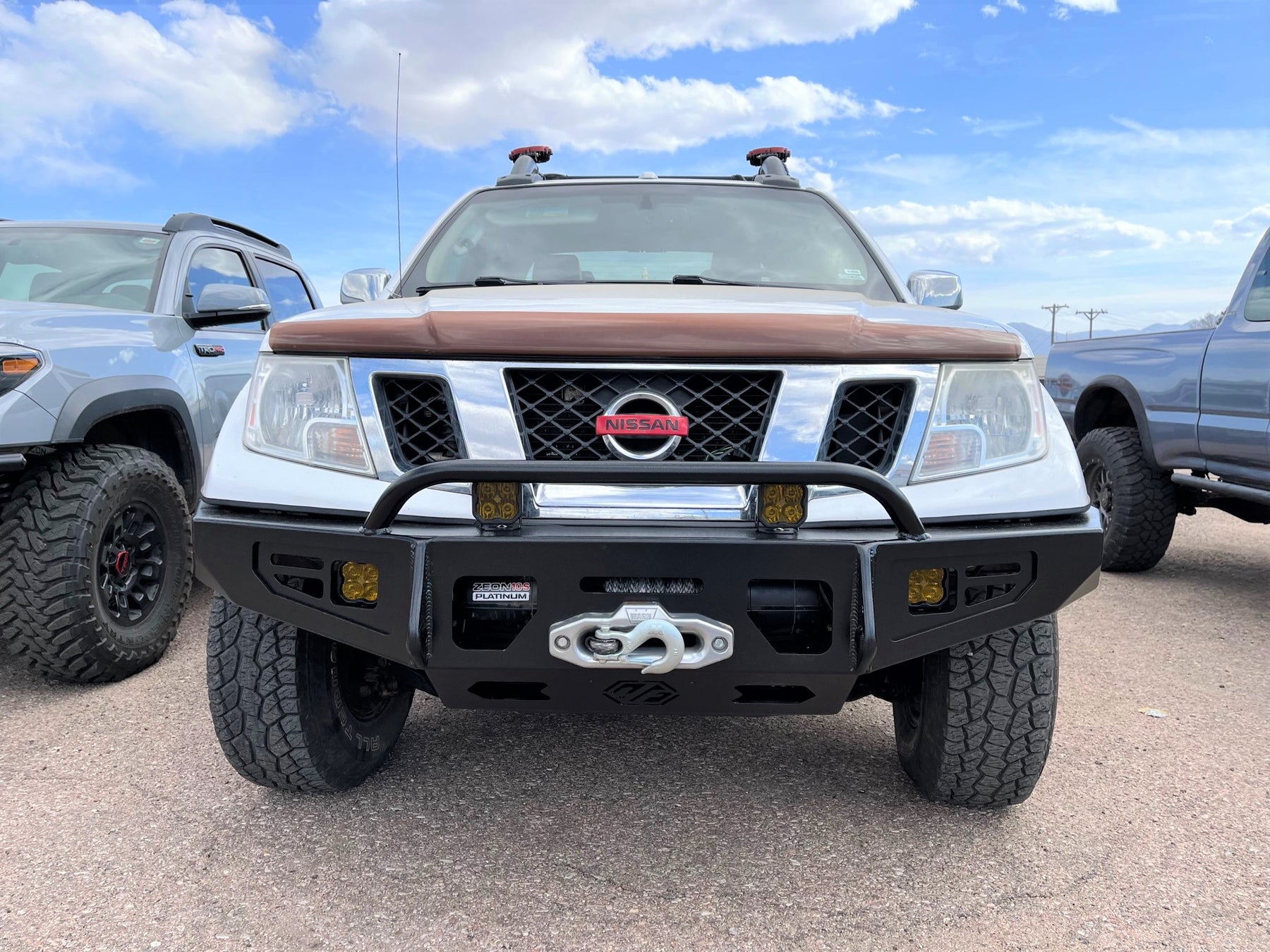 2005 2021 Nissan Frontier Front Bumper Aluminum HeftyFabworks 2005 2021 nissan frontier front bumper aluminum heftyfabworks